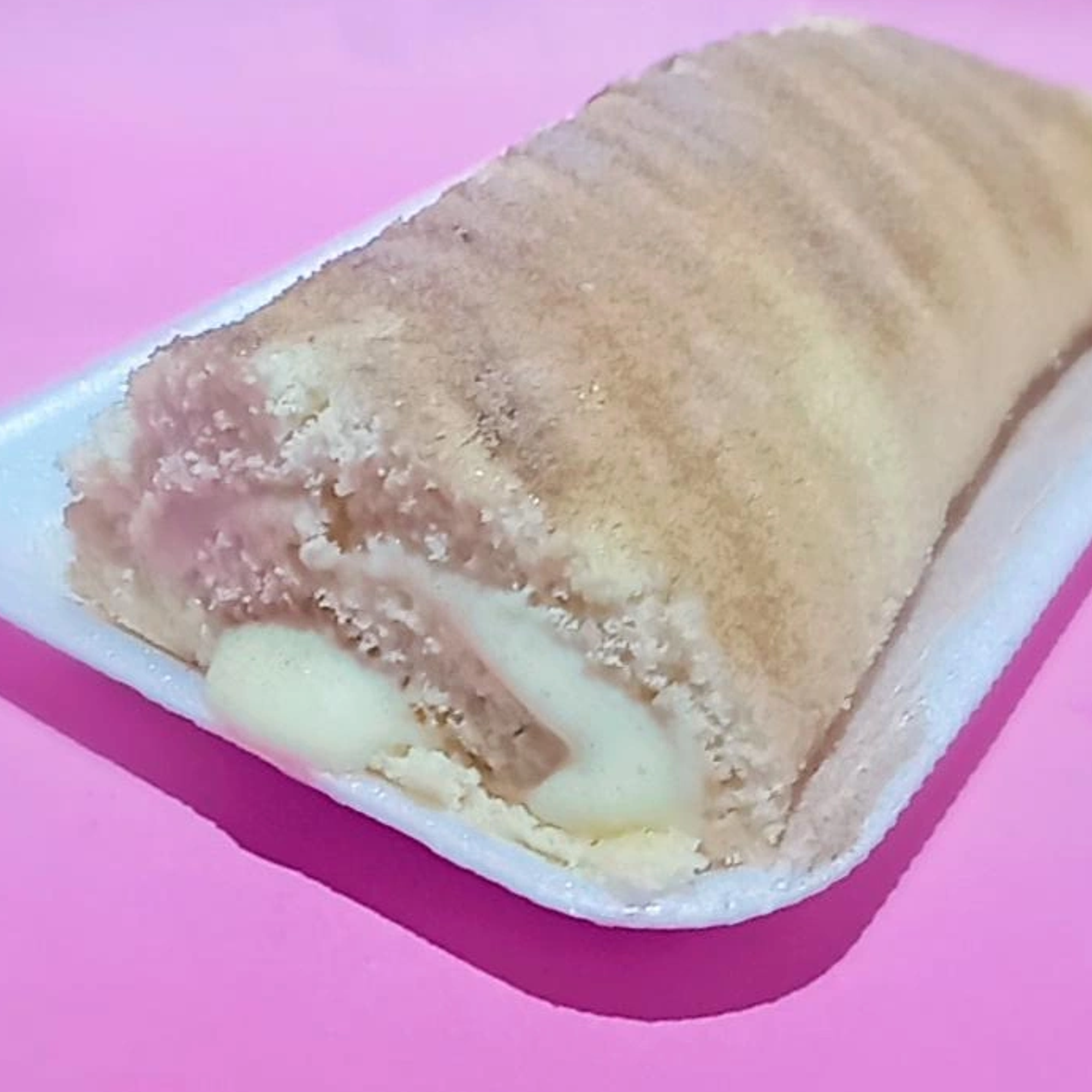 imagem de um rocambole de creme